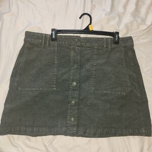 American Eagle Button Down Cuordroy skirt